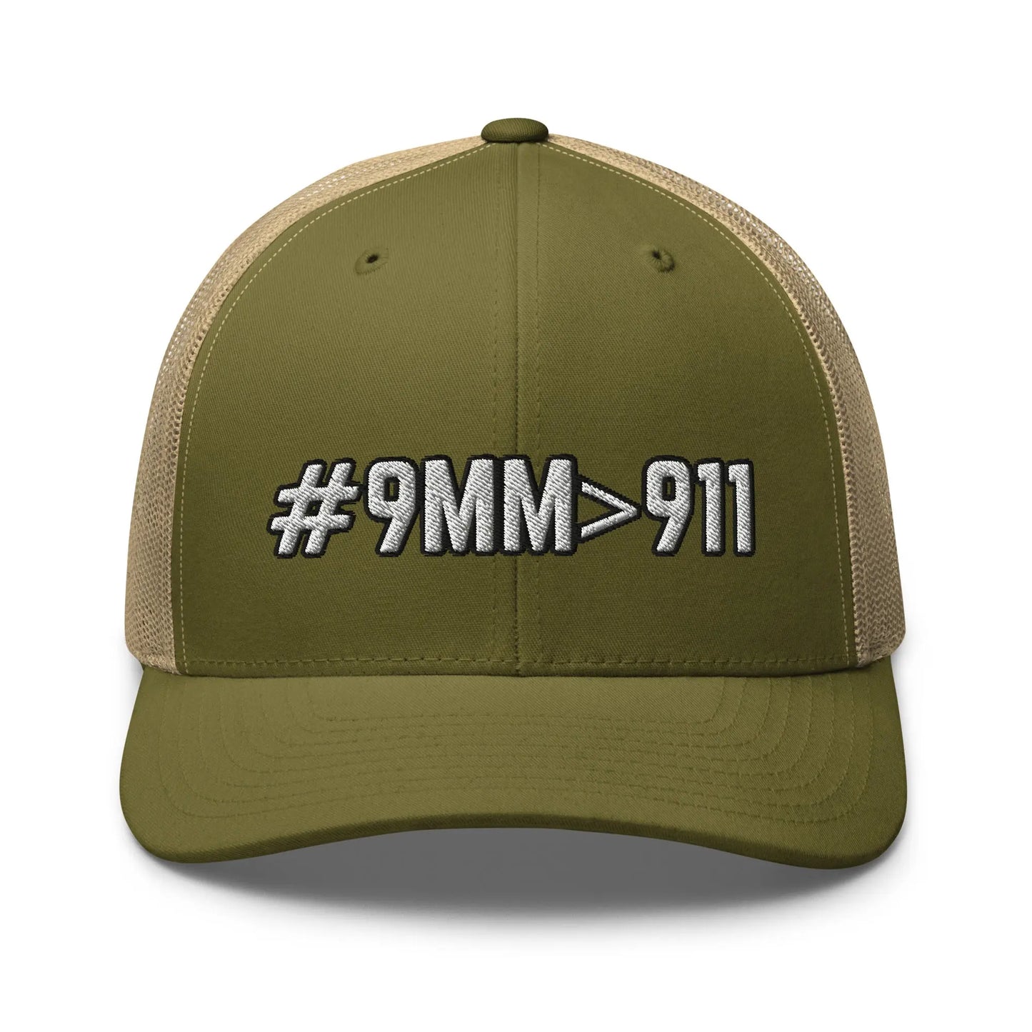 Hats Moss-Khaki Snapback Custom Trucker Hats Cool 2A #9MM>911 Cap for Men & Women Infidel Collective