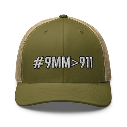 Hats Moss-Khaki Snapback Custom Trucker Hats Cool 2A #9MM>911 Cap for Men & Women Infidel Collective
