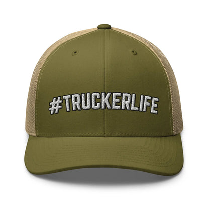 Hats Moss-Khaki Snapback Custom Trucker Hats Cool #TRUCKERLIFE CDL Cap for Men & Women Infidel Collective