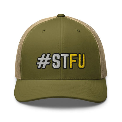 Hats Moss-Khaki Snapback Custom Trucker Hats Funny STFU NSFW Cap for Men & Women Infidel Collective