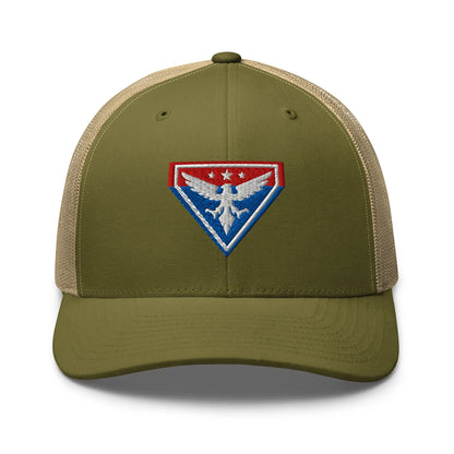 Hats Moss-Khaki Snapback Custom Trucker Hats Liberty Eagle Badge Cool Patriotic Cap Infidel Collective