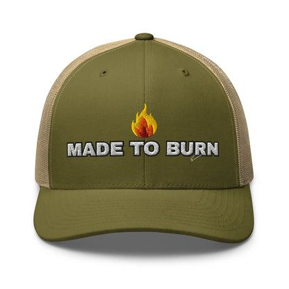 Hats Moss-Khaki Snapback Custom Trucker Hats MADE TO BURN Badass Cap for Men & Women Infidel Collective