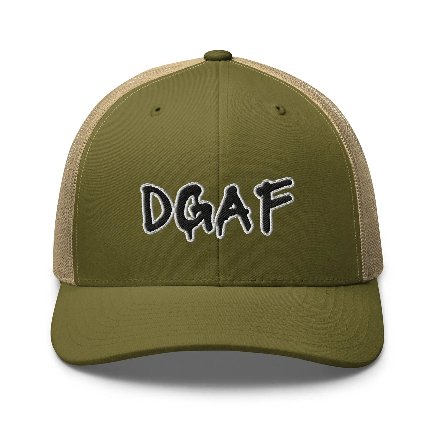 Hats Moss-Khaki Snapback Custom Trucker Hats NSFW DGAF Cap for Men & Women Infidel Collective
