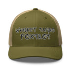 Hats Moss-Khaki Snapback Custom Trucker Hats NSFW Whiskey Tango Foxtrot Cap for Men & Women Infidel Collective