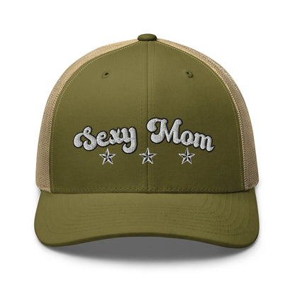 Hats Moss-Khaki Snapback Custom Trucker Hats Sexy Mom Cap for Sexy Women Who Own It Infidel Collective