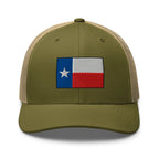 Hats Moss-Khaki Snapback Custom Trucker Hats Texas Flag Lone Star Cap for Men & Women Infidel Collective