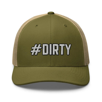 Hats Moss-Khaki Snapback Custom Trucker Hats #DIRTY Funny Cap for Men & Women Infidel Collective