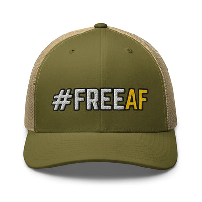 Hats Moss-Khaki Snapback Custom Trucker Hats #FREEAF Cool Patriotic Cap for Men & Women Infidel Collective