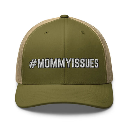 Hats Moss-Khaki Snapback Custom Trucker Hats #MOMMYISSUES Funny Cap for Men & Women Infidel Collective