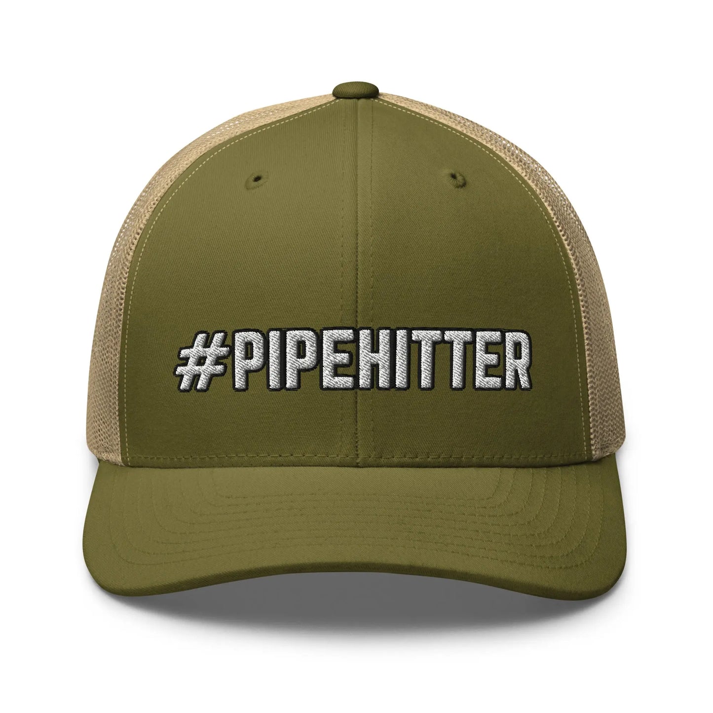 Hats Moss-Khaki Snapback Custom Trucker Hats #PIPEHITTER Cool Badass Cap for Men & Women Infidel Collective