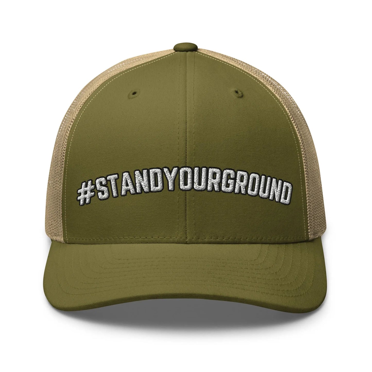 Hats Moss-Khaki Snapback Custom Trucker Hats #STANDYOURGROUND 2A Cap for Men & Women Infidel Collective
