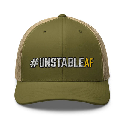 Hats Moss-Khaki Snapback Custom Trucker Hats #UNSTABLEAF Funny Mesh NSFW AF Hat Infidel Collective
