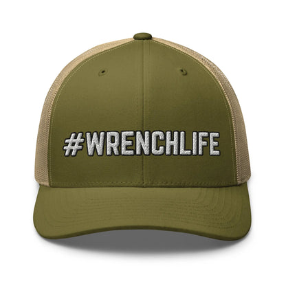 Hats Moss-Khaki Snapback Custom Trucker Hats #WRENCHLIFE Cool Blue Collar Cap for Men & Women Infidel Collective