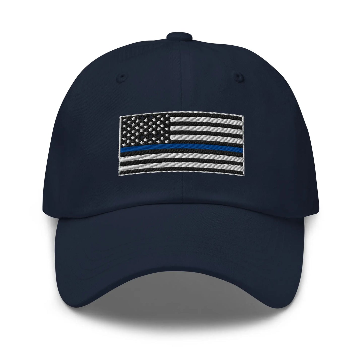 Hats Navy Classic Ball Cap with Back the Blue USA Flag Embroidery Infidel Collective