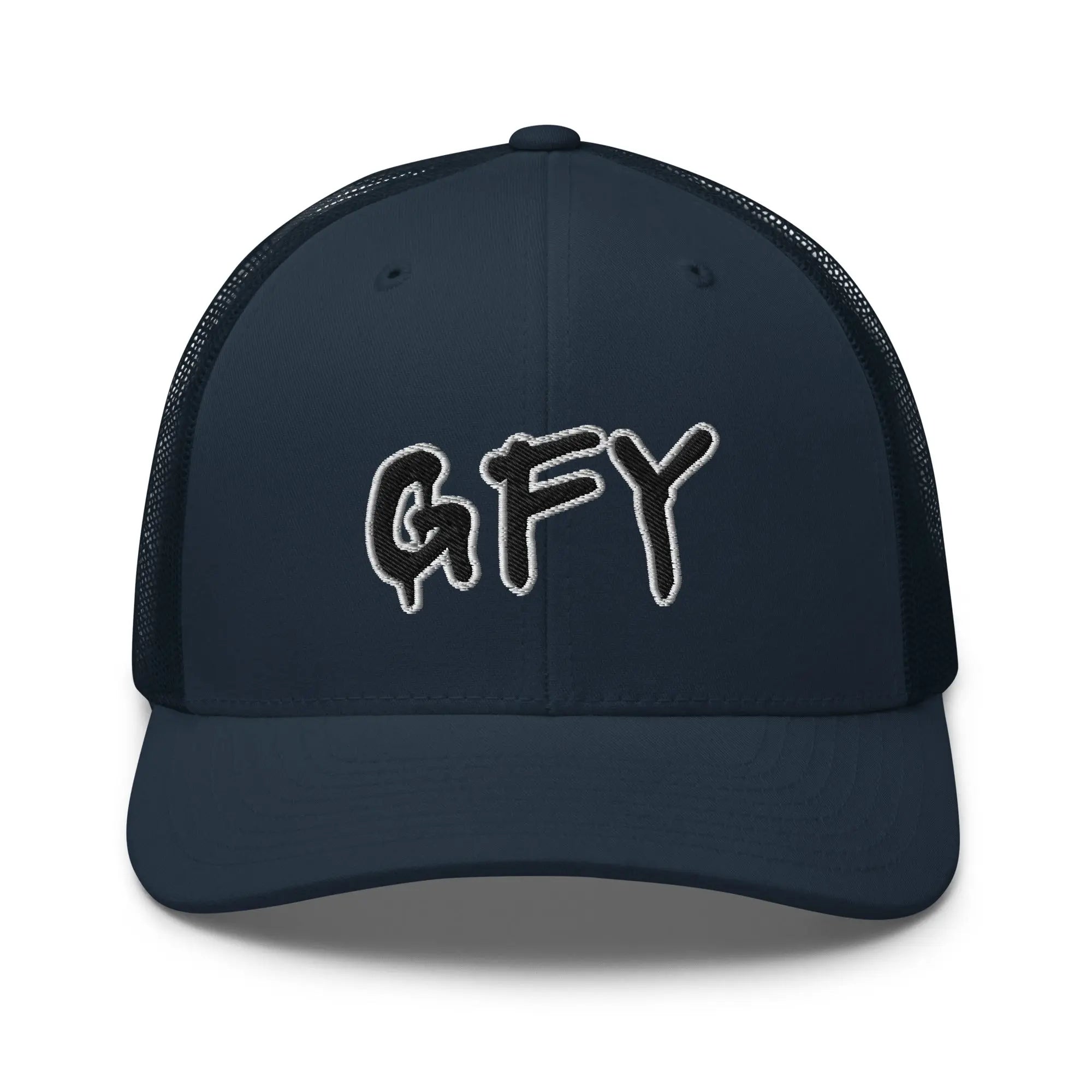 Hats Navy Snapback Custom Trucker Hat Inappropriate NSFW GFY Cap for Men & Women Infidel Collective