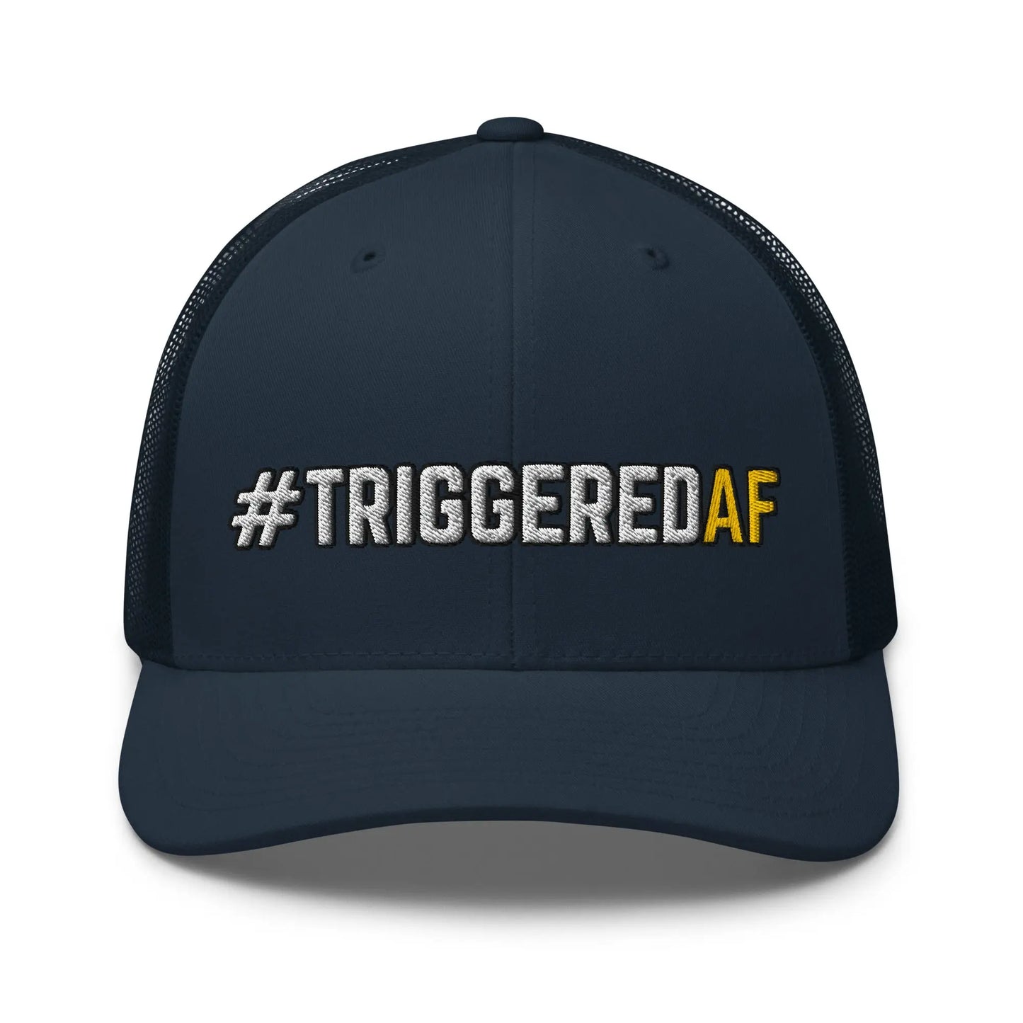 Hats Navy Snapback Custom Trucker Hat NSFW #TRIGGEREDAF for Men & Women Funny AF Infidel Collective