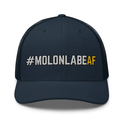 Hats Navy Snapback Custom Trucker Hats Badass #MOLONLABEAF 2A Cap for Men & Women Infidel Collective