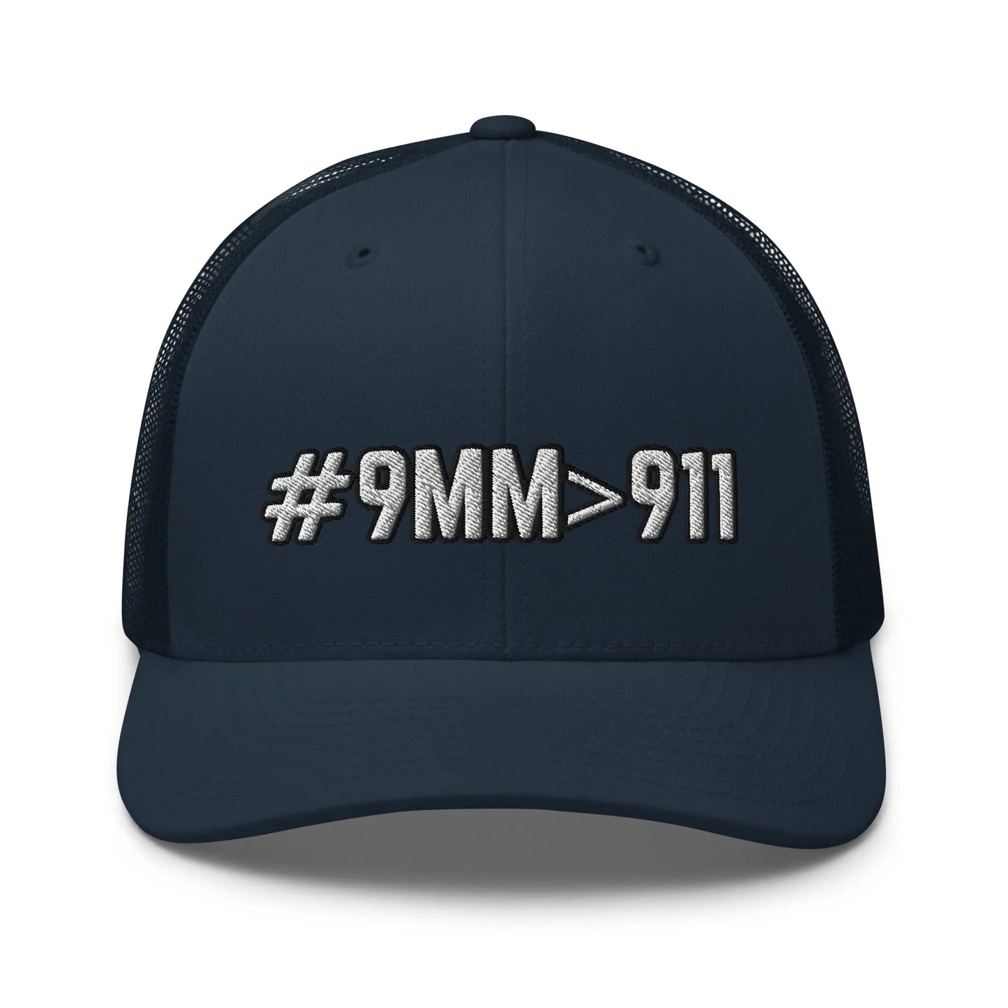 Hats Navy Snapback Custom Trucker Hats Cool 2A #9MM>911 Cap for Men & Women Infidel Collective