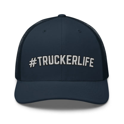 Hats Navy Snapback Custom Trucker Hats Cool #TRUCKERLIFE CDL Cap for Men & Women Infidel Collective
