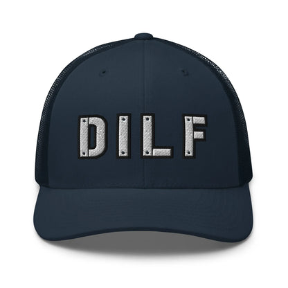 Hats Navy Snapback Custom Trucker Hats DILF Cap – NSFW Patriotic for Men & Women Infidel Collective