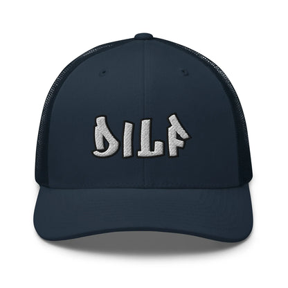 Hats Navy Snapback Custom Trucker Hats Funny DILF Dad & 2A Hat for Men & Women Infidel Collective