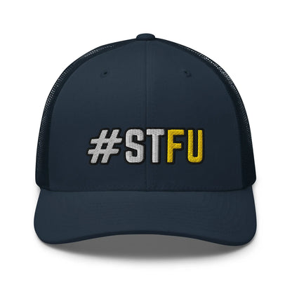 Hats Navy Snapback Custom Trucker Hats Funny STFU NSFW Cap for Men & Women Infidel Collective