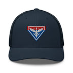 Hats Navy Snapback Custom Trucker Hats Liberty Eagle Badge Cool Patriotic Cap Infidel Collective