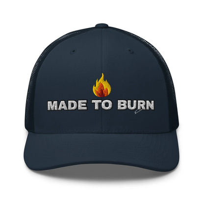 Hats Navy Snapback Custom Trucker Hats MADE TO BURN Badass Cap for Men & Women Infidel Collective