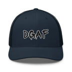 Hats Navy Snapback Custom Trucker Hats NSFW DGAF Cap for Men & Women Infidel Collective