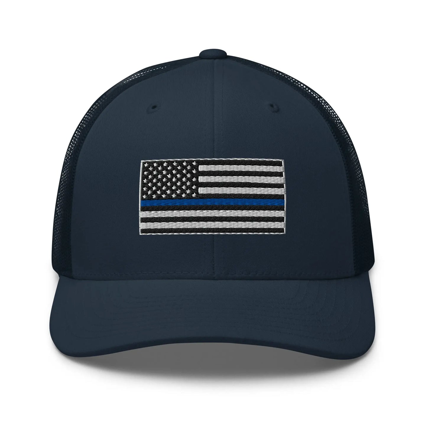 Hats Navy Snapback Custom Trucker Hats Thin Blue Line Flag Cool Patriotic Cap Infidel Collective