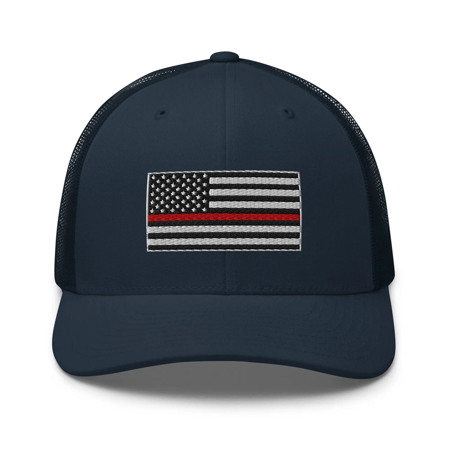 Hats Navy Snapback Custom Trucker Hats Thin Red Line Flag for Men & Women Patriotic Cap Infidel Collective