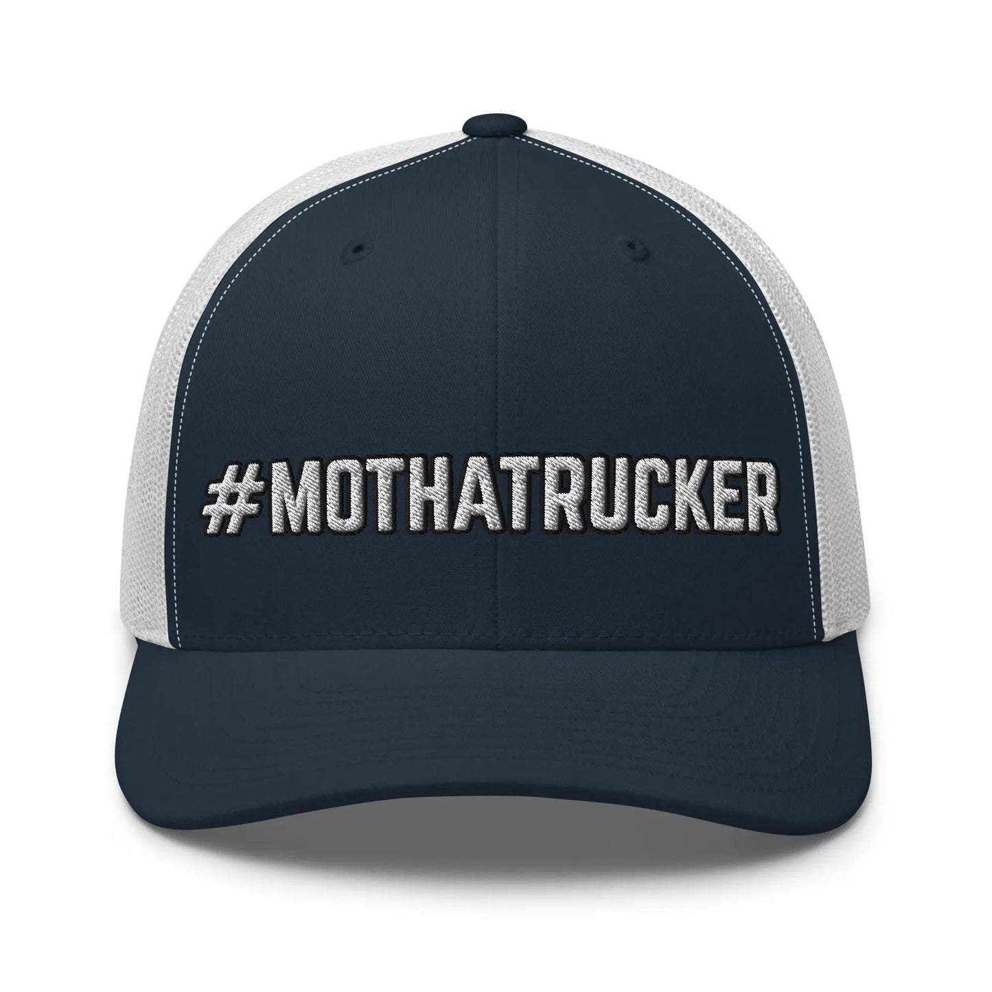 Hats Navy-White Snapback Custom Trucker Hat Cool CDL #MOTHATRUCKER Cap for Men & Women Truckers Infidel Collective