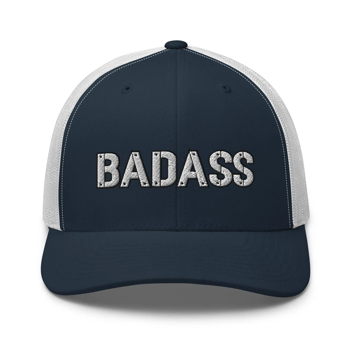 Hats Navy-White Snapback Custom Trucker Hats Cool BADASS Caps for Men & Women Infidel Collective