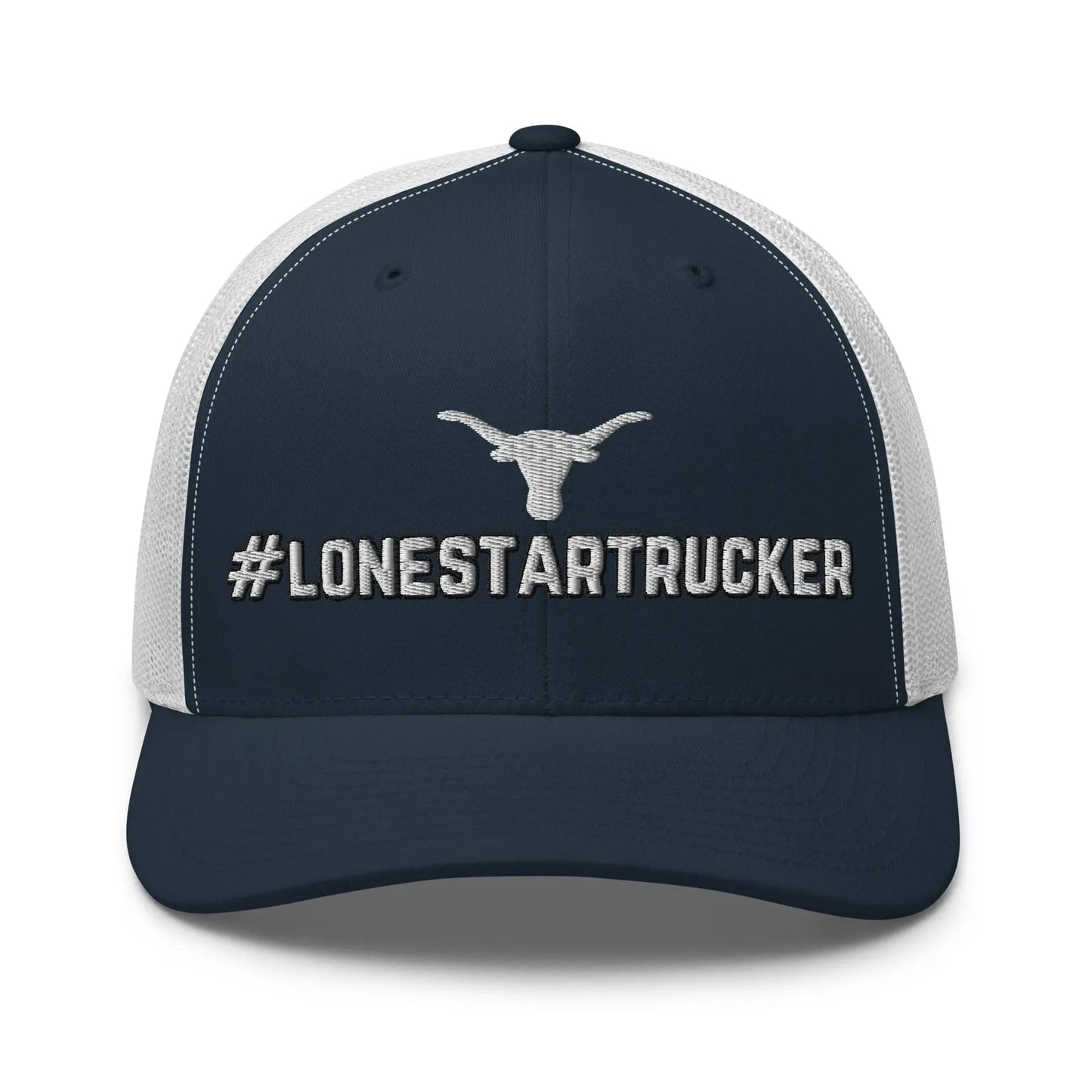 Hats Navy-White Snapback Custom Trucker Hats Cool CDL #LONESTARTRUCKER for Men & Women Infidel Collective