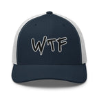 Hats Navy-White Snapback Custom Trucker Hats Cool & Funny WTF NSFW Cap for Men & Women Infidel Collective