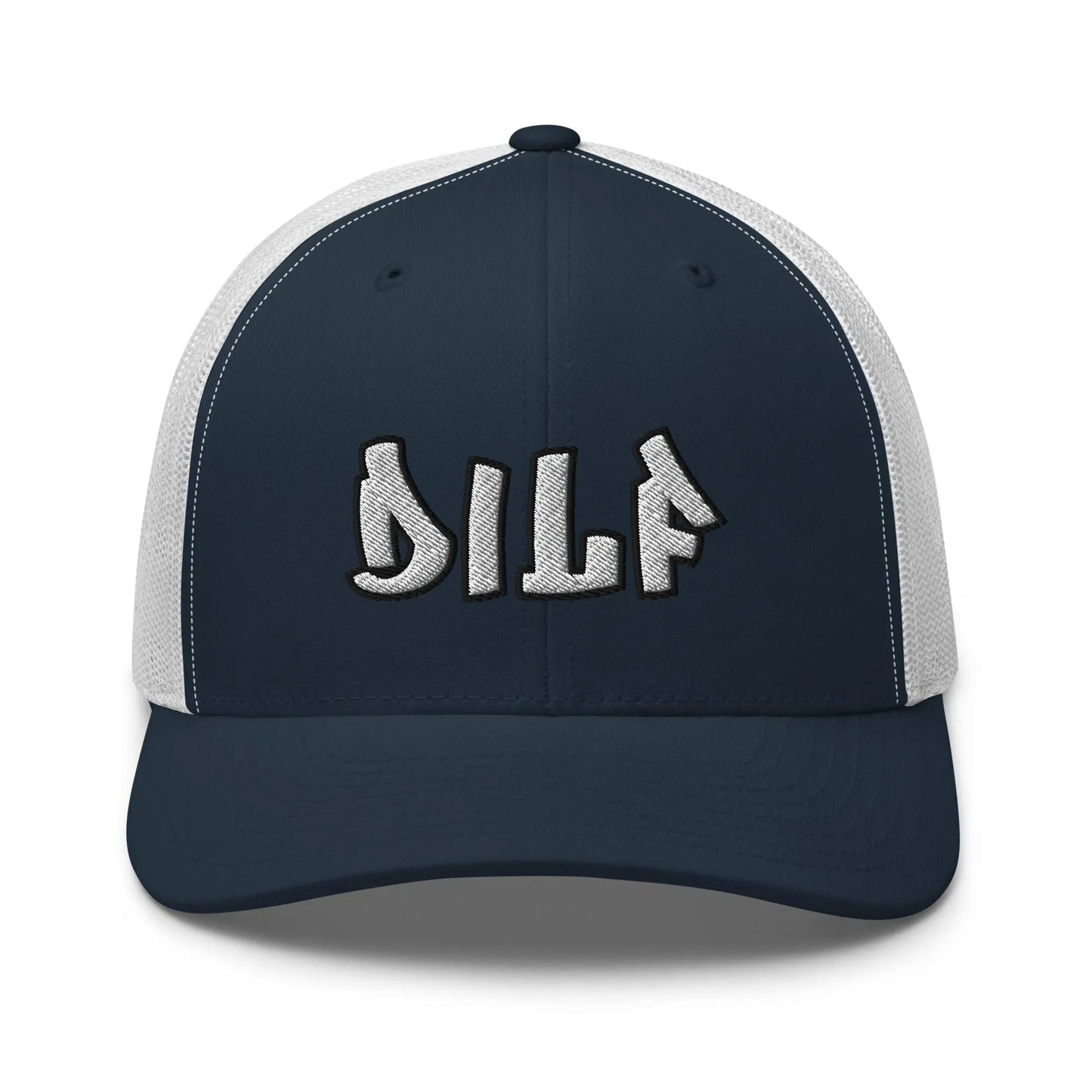 Hats Navy-White Snapback Custom Trucker Hats Funny DILF Dad & 2A Hat for Men & Women Infidel Collective