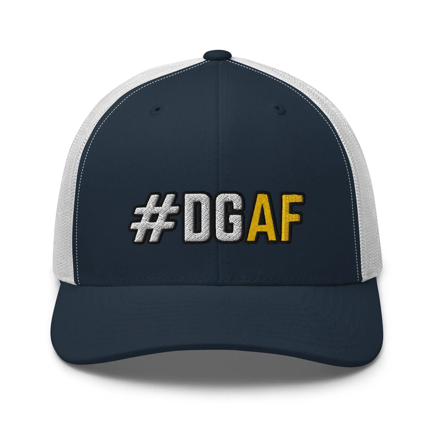 Hats Navy-White Snapback Custom Trucker Hats Funny NSFW #DGAF Cap Cool for Men & Women Infidel Collective