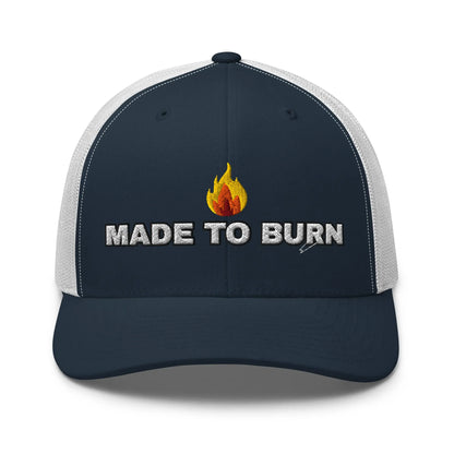 Hats Navy-White Snapback Custom Trucker Hats MADE TO BURN Badass Cap for Men & Women Infidel Collective