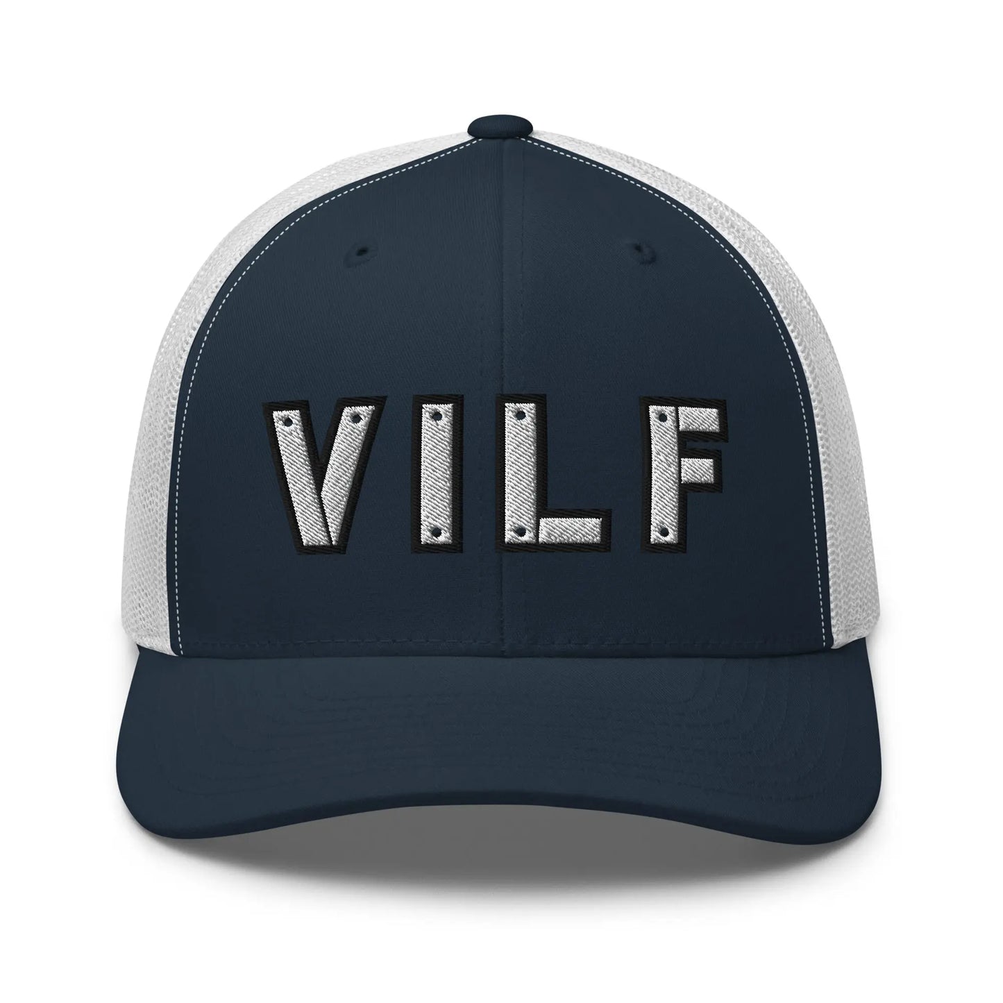 Hats Navy-White Snapback Custom Trucker Hats NSFW VILF Funny Cap for Veteran's Infidel Collective
