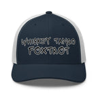 Hats Navy-White Snapback Custom Trucker Hats NSFW Whiskey Tango Foxtrot Cap for Men & Women Infidel Collective