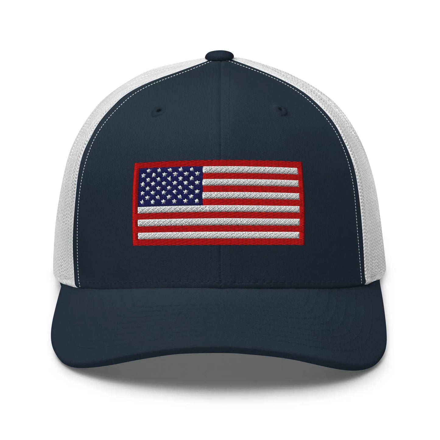 Hats Navy-White Snapback Custom Trucker Hats Old Glory USA Flag Red White Blue Patriotic Cap Infidel Collective