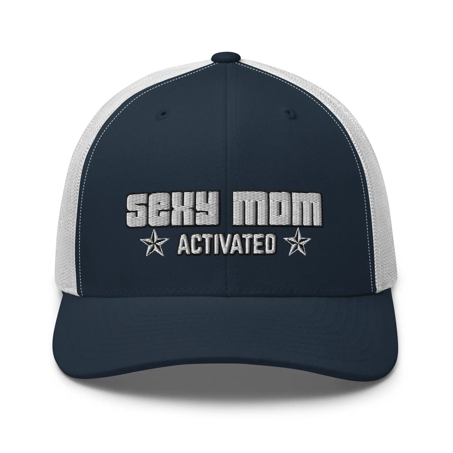 Hats Navy-White Snapback Custom Trucker Hats Sexy Mom Activated Cap for Women Infidel Collective