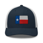 Hats Navy-White Snapback Custom Trucker Hats Texas Flag Lone Star Cap for Men & Women Infidel Collective