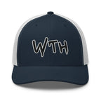 Hats Navy-White Snapback Custom Trucker Hats WTH NSFW Cap for Men & Women Infidel Collective