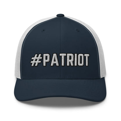 Hats Navy-White Snapback Custom Trucker Hats #PATRIOT Cool Patriotic Cap for Men & Women Infidel Collective
