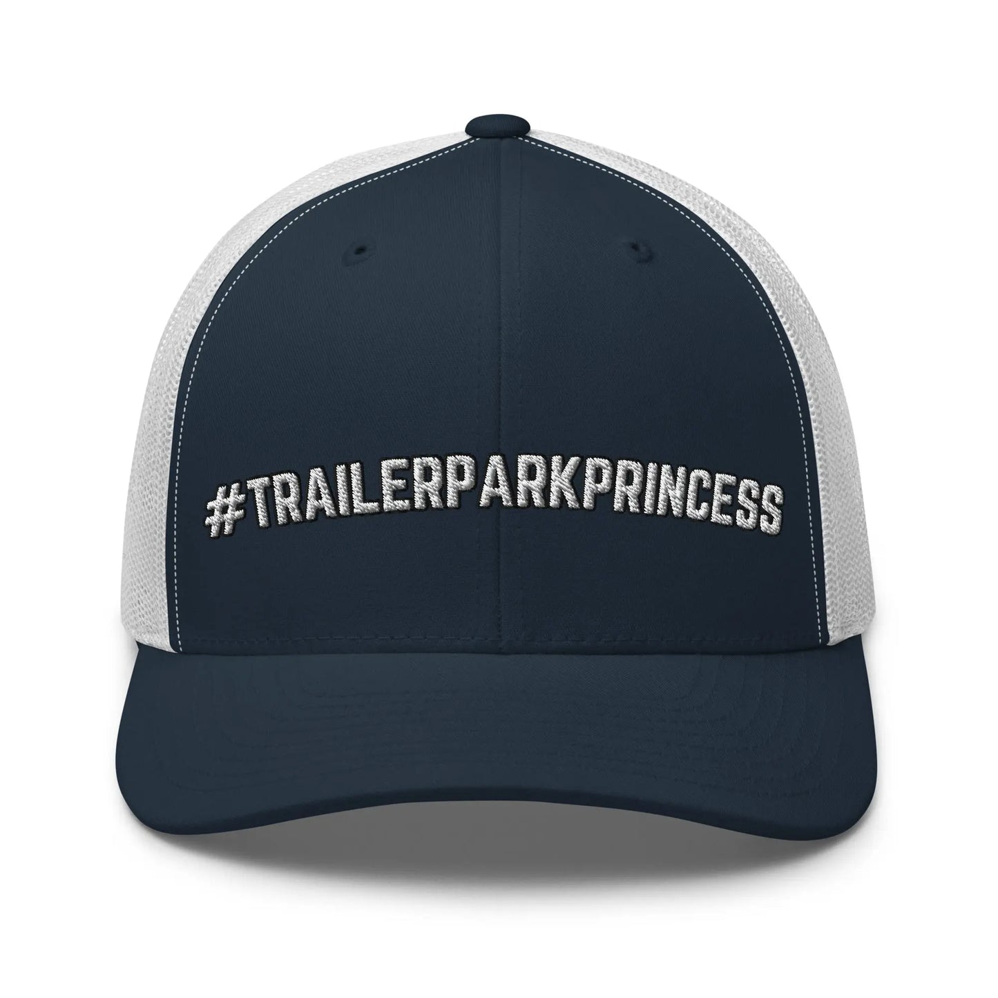 Hats Navy-White Snapback Custom Trucker Hats #TRAILERPARKPRINCESS Funny Women's Hat Infidel Collective