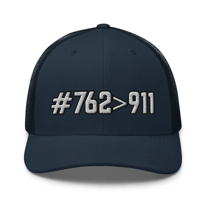 Hats Navy #762>911 2A Mesh Snapback Custom Trucker Hats for Men & Women Infidel Collective
