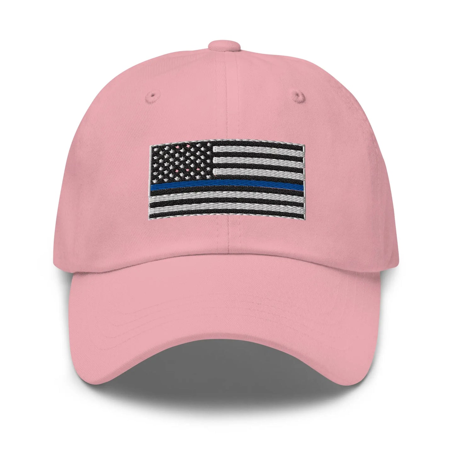 Hats Pink Classic Ball Cap with Back the Blue USA Flag Embroidery Infidel Collective