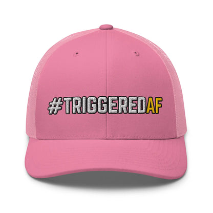 Hats Pink Snapback Custom Trucker Hat NSFW #TRIGGEREDAF for Men & Women Funny AF Infidel Collective