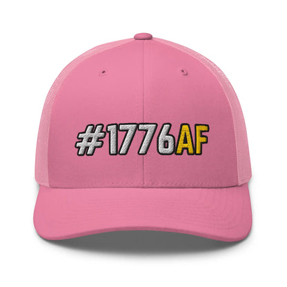 Hats Pink Snapback Custom Trucker Hat #1776AF Patriotic Cap for Men & Women Infidel Collective
